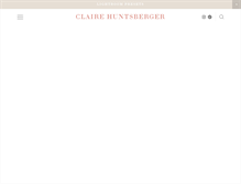 Tablet Screenshot of clairehuntsberger.com